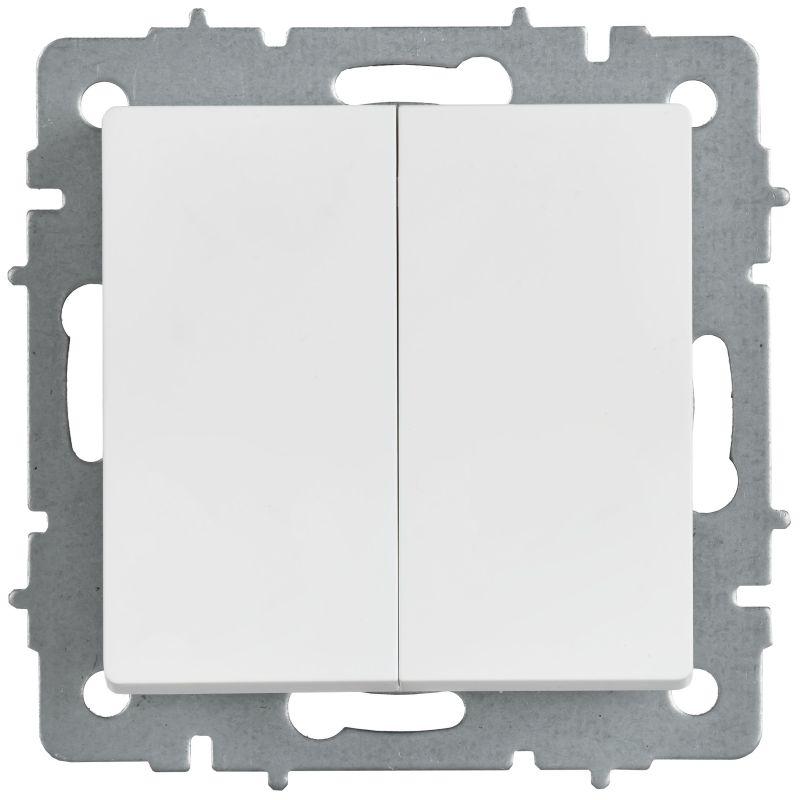  Выключатель 2-кл. СП BRITE ВС10-2-0-БрАБ 10А механизм арктич. бел. IEK BR-V20-0-10-K91 фото в каталоге от BTSprom.by