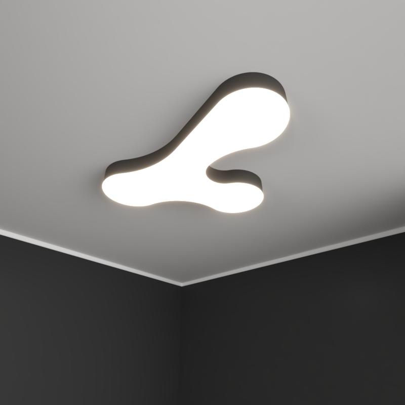 светильник светодиодный rve-lbх-cloud-1176-n 76вт 4000к 1176х830х100мм облако накладной бел. rvelektro rve00002317 от BTSprom.by