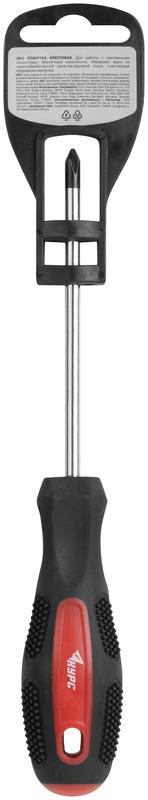  Отвертка "Мастер" 5х100мм РН1 CrV сталь прорезиненная ручка КУРС 53774 фото в каталоге от BTSprom.by