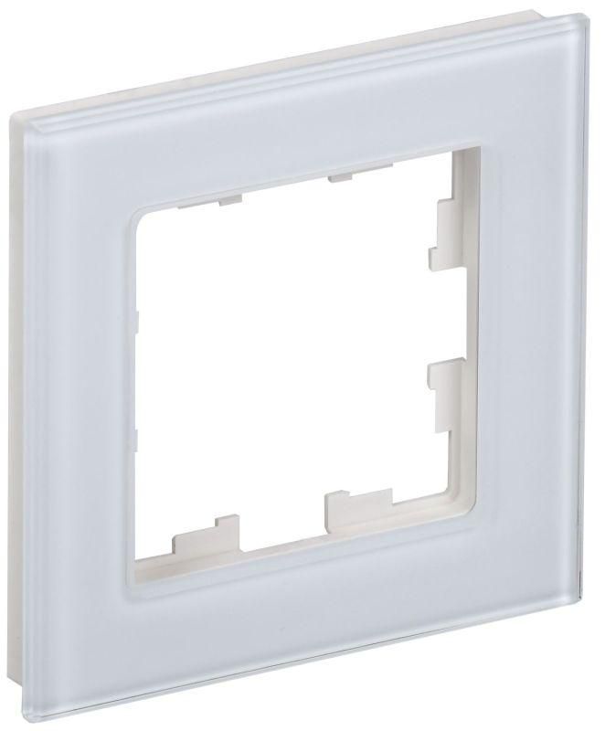 рамка 1-м brite ру-1-2-брб стекло бел. iek br-m12-g-k01 от BTSprom.by