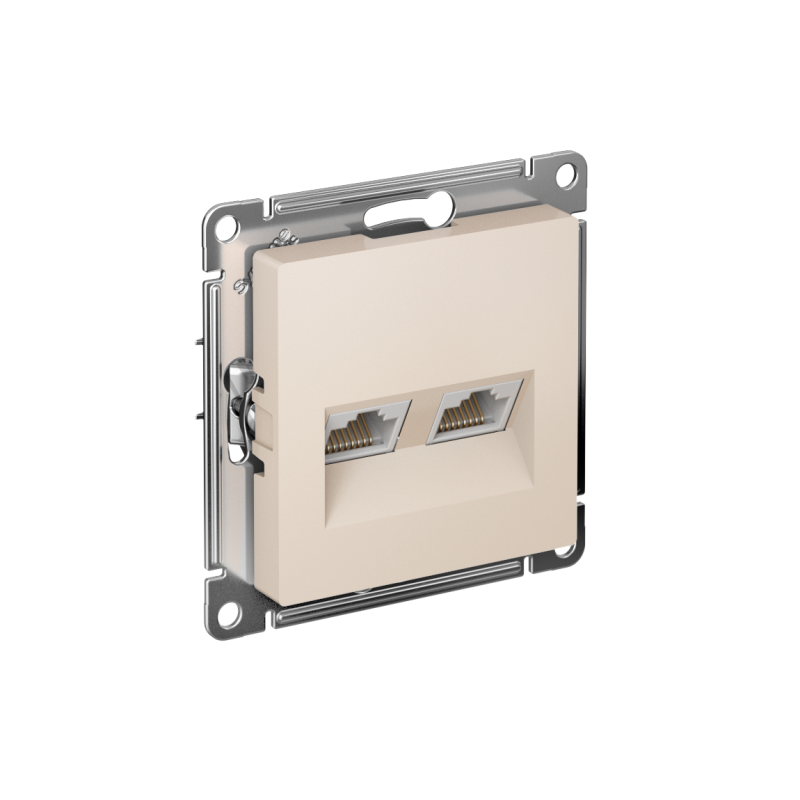 розетка компьютерная 2-м atlasdesign rj45 кат.5e механизм беж. se atn000285 от BTSprom.by