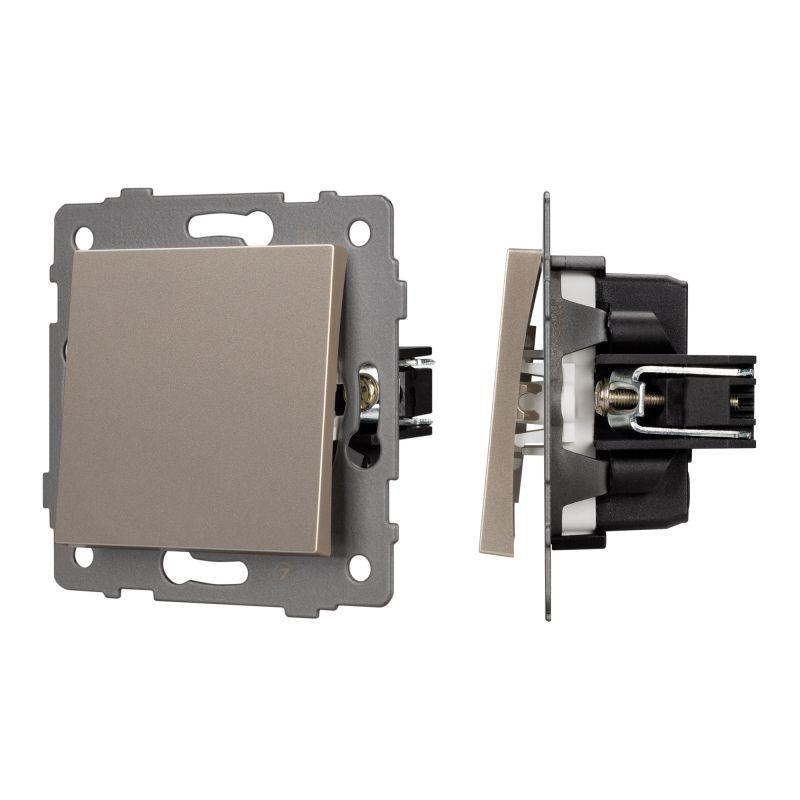 выключатель непроходной 1-кл. swt-mk01-pl-gd-v 10а 250в механизм arlight 049870 от BTSprom.by