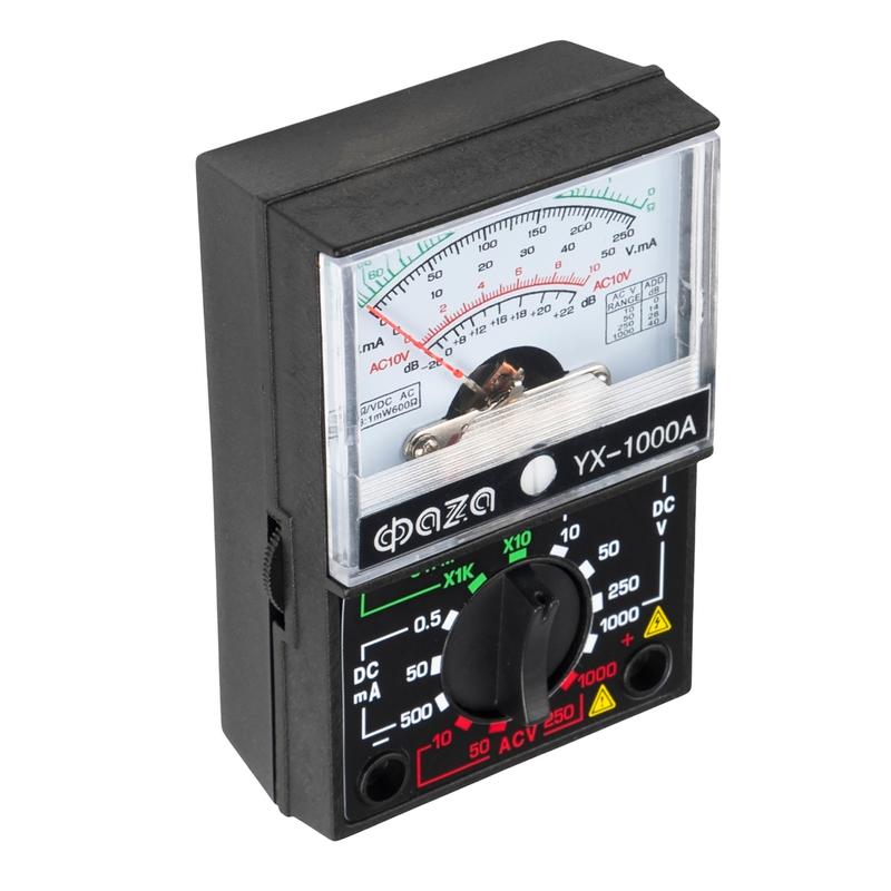  Мультиметр аналоговый YX-1000А ФАZА 5000537 фото в каталоге от BTSprom.by