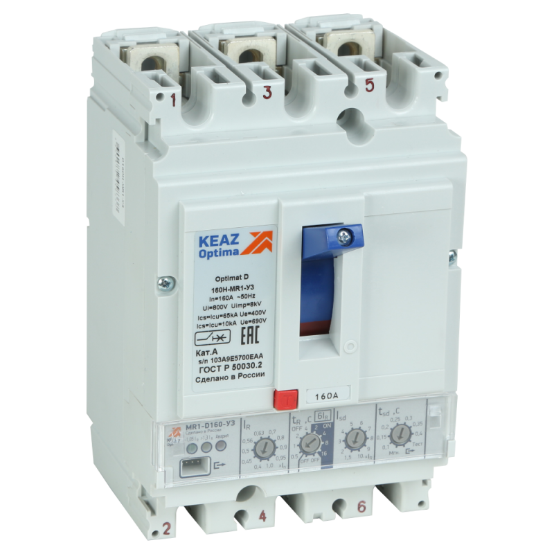выключатель автоматический optimat d160n mr1 ом4 рег кэаз 327482 от BTSprom.by