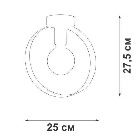  Люстра 1xE27 макс. 40Вт Vitaluce V3971-1/1PL фото в каталоге от BTSprom.by