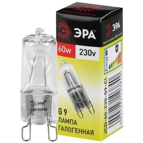 лампа галогенная g9-jcd-60-230v-cl 60вт капсула g9 230в эра c0027370 от BTSprom.by