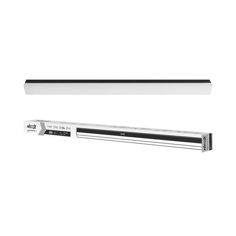 светильник светодиодный дбо-alfa 48вт 4000к ip40 4800лм 230в 160град. 100лм/вт черн. neox 4690612060002 от BTSprom.by