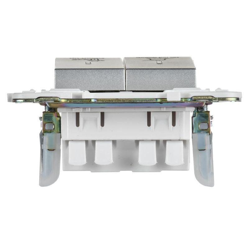  Выключатель 2-кл. SKANDY 10А SK-V16S для отелей с индикацией серебр. IEK SK-V20-2-10-K23 фото в каталоге от BTSprom.by