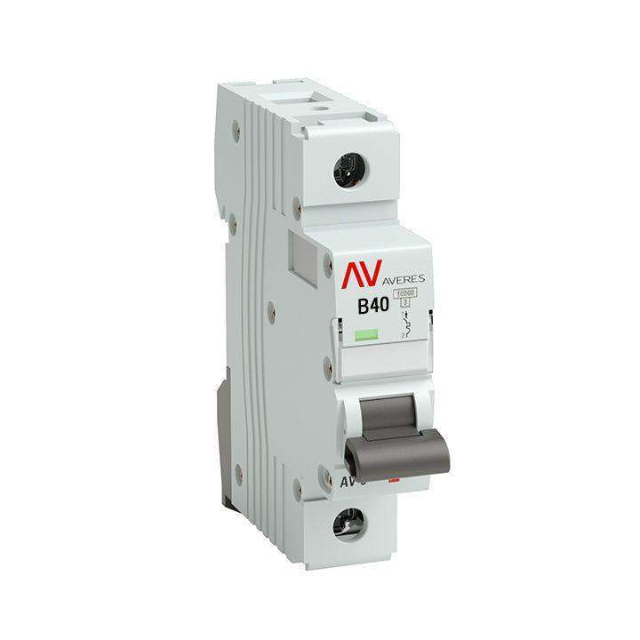 Выключатель автоматический модульный 1п B 40А 10кА AV-10 AVERES EKF mcb10-1-40B-av фото в каталоге от BTSprom.by  Выключатель автоматический модульный 1п B 40А 10кА AV-10 AVERES EKF mcb10-1-40B-av фото в каталоге от BTSprom.by