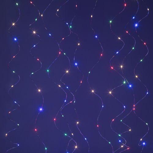 гирлянда светодиодная "занавес" 3х3м 300led тепл. бел. ip20 220в с пультом usb эра б0056000 от BTSprom.by