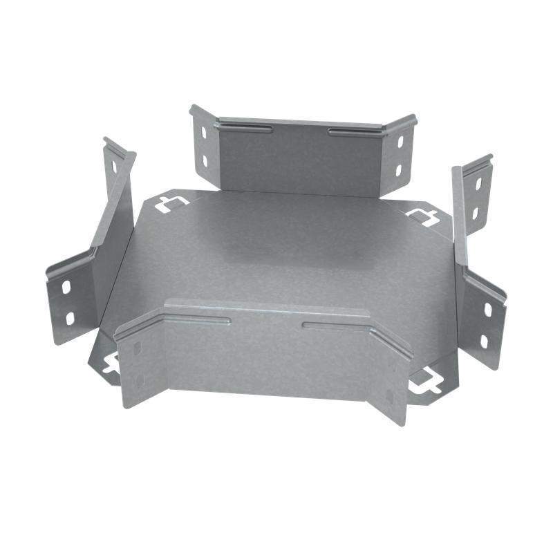 Ответвитель для лотка Х-образ. 300х80 "ПЛЮС" XDplus80-300 INOX304 КМ PL5733 от BTSprom.by