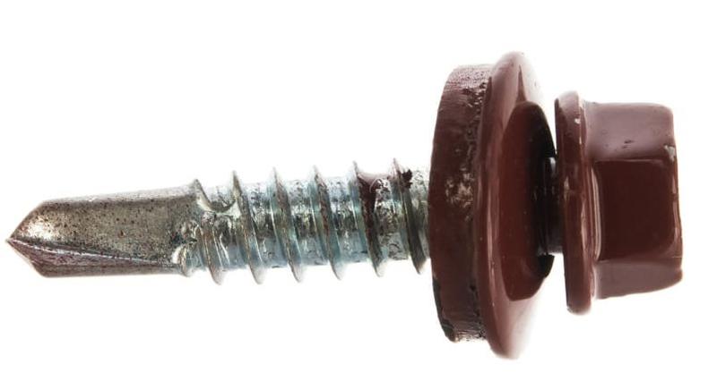 саморез кр 4.8х28 p ral 3009 (уп.1000шт) tech-krep/zitar 925800 от BTSprom.by