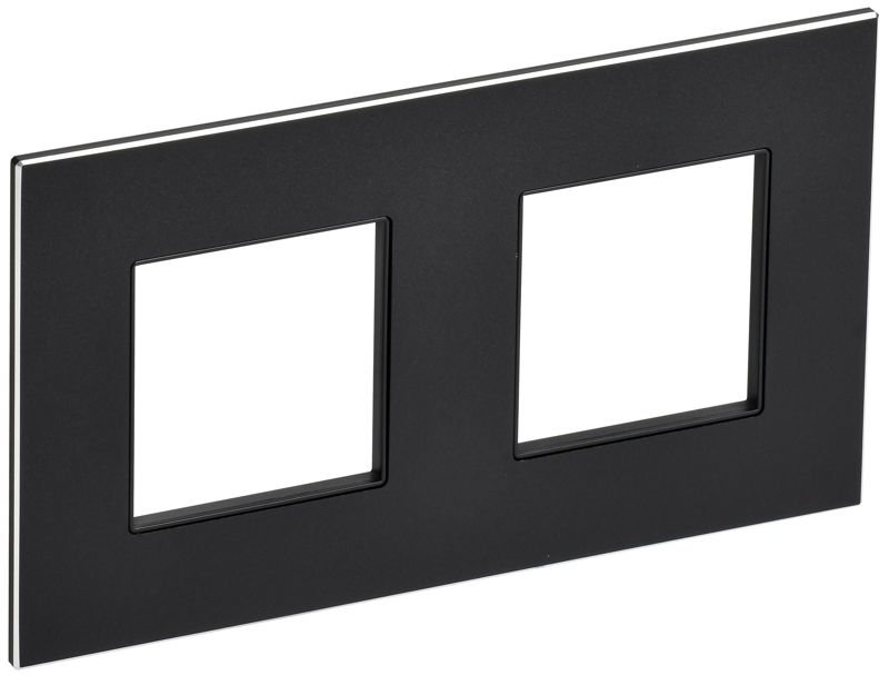 рамка 2-м skandy sk-f32bl металл черн. iek sk-m22-m-k02 от BTSprom.by