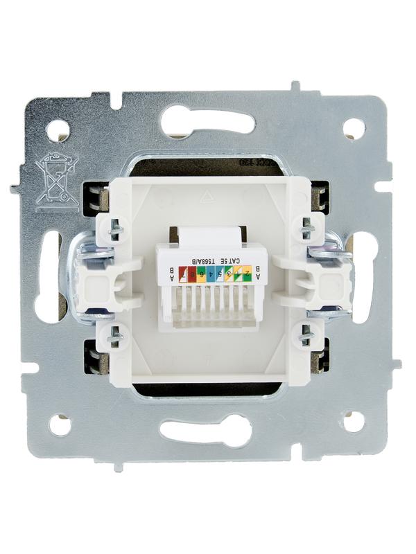  Розетка компьютерная VESNA зол. LEZARD 742-3688-139 фото в каталоге от BTSprom.by