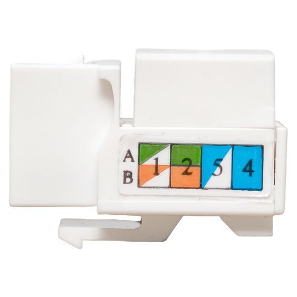  Модуль Keystone RJ45 кат.5E неэкранир. 110 IDC 90град. бел. TERACOM PRO EKF TRP-KSTN-90D-5EUTP-WH фото в каталоге от BTSprom.by