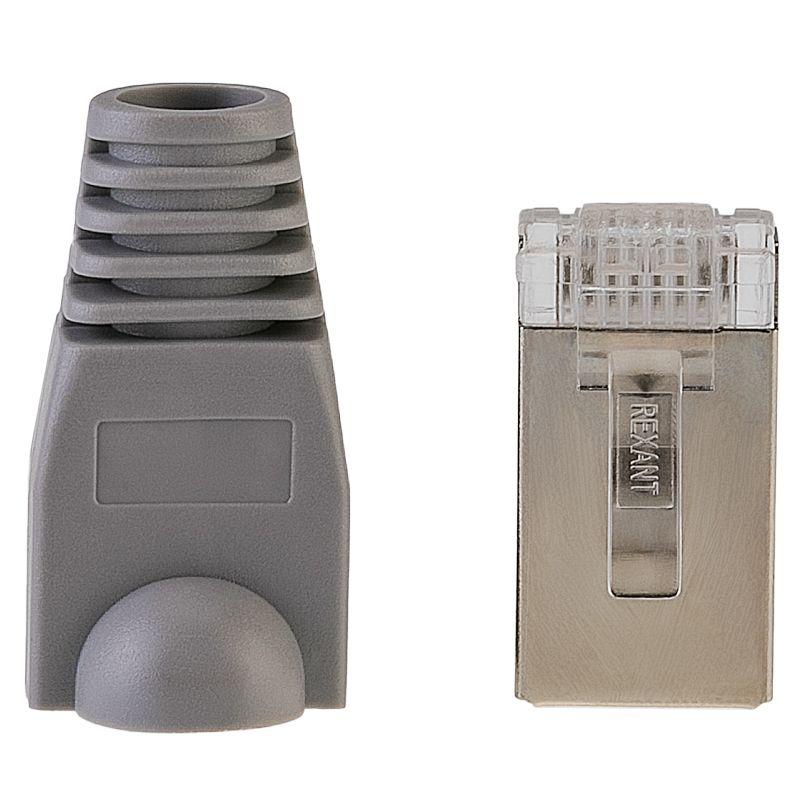  Набор разъемов сетевых №5 (2 разъема FTP; 2 колпачка) (уп.2шт) Rexant 06-0072-A10 фото в каталоге от BTSprom.by