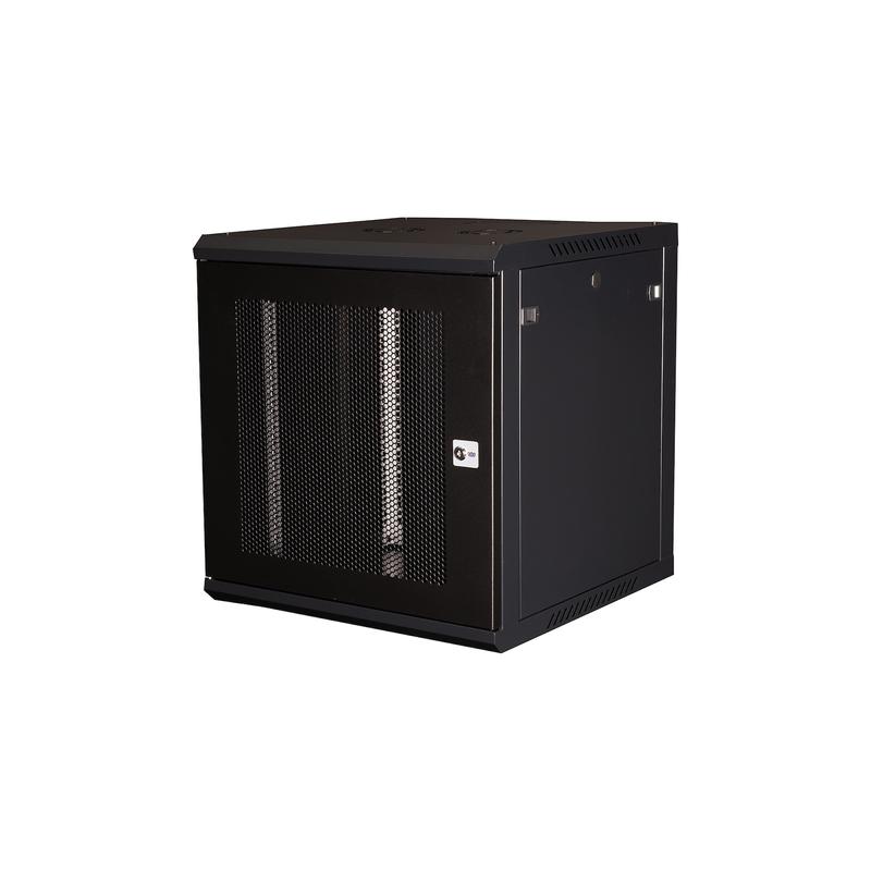 шкаф телекоммуникационный настен. 19дюйм 12u 635х600х600мм дверь перфорация черн. datarex dr-653101 от BTSprom.by