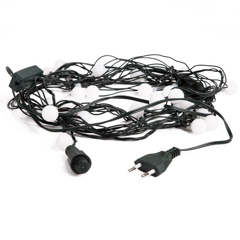  Гирлянда светодиодная "Шарики" 5м d18мм 30LED RGB 3.5Вт IP20 провод ПВХ темн. зел. Neon-Night 303-540 фото в каталоге от BTSprom.by