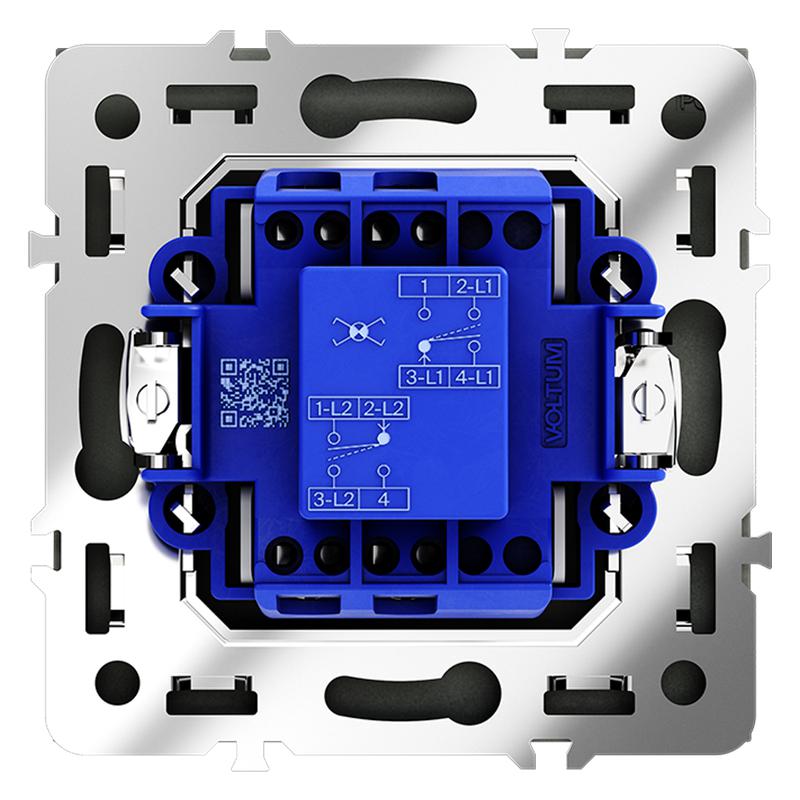  Переключатель перекрестный 1-кл. СП S70 механизм графит Voltum VLS010507 фото в каталоге от BTSprom.by