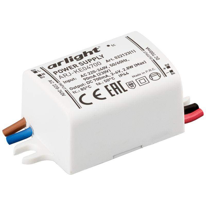 блок питания arj-ke04700 3вт 700ма ip44 пластик arlight 022123(1) от BTSprom.by