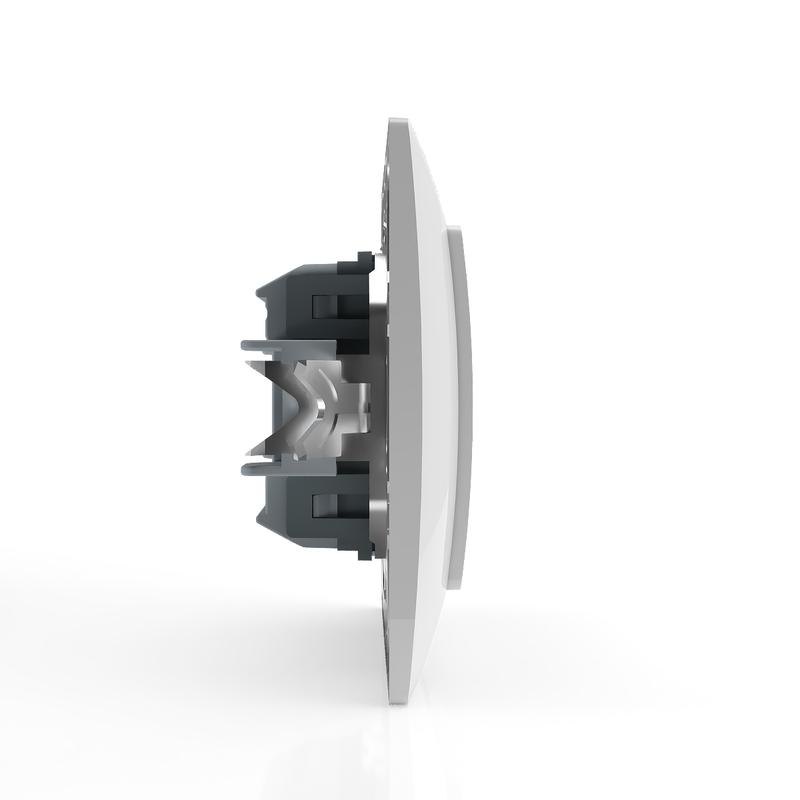  Выключатель 2-кл. СП AVA 10А IP20 с индикатором в сборе бел. TOKOV LIGHT TKL-AV-V2IF-C01 фото в каталоге от BTSprom.by