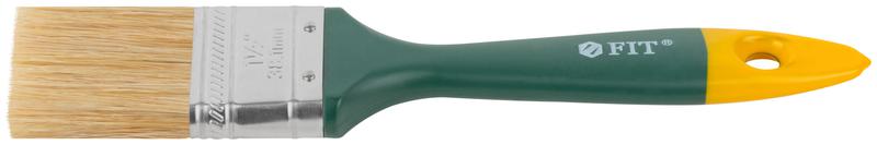  Кисть флейцевая "Контур" натур. светлая щетина пластиковая ручка 1. 5дюйм (38мм) FIT 01164 фото в каталоге от BTSprom.by