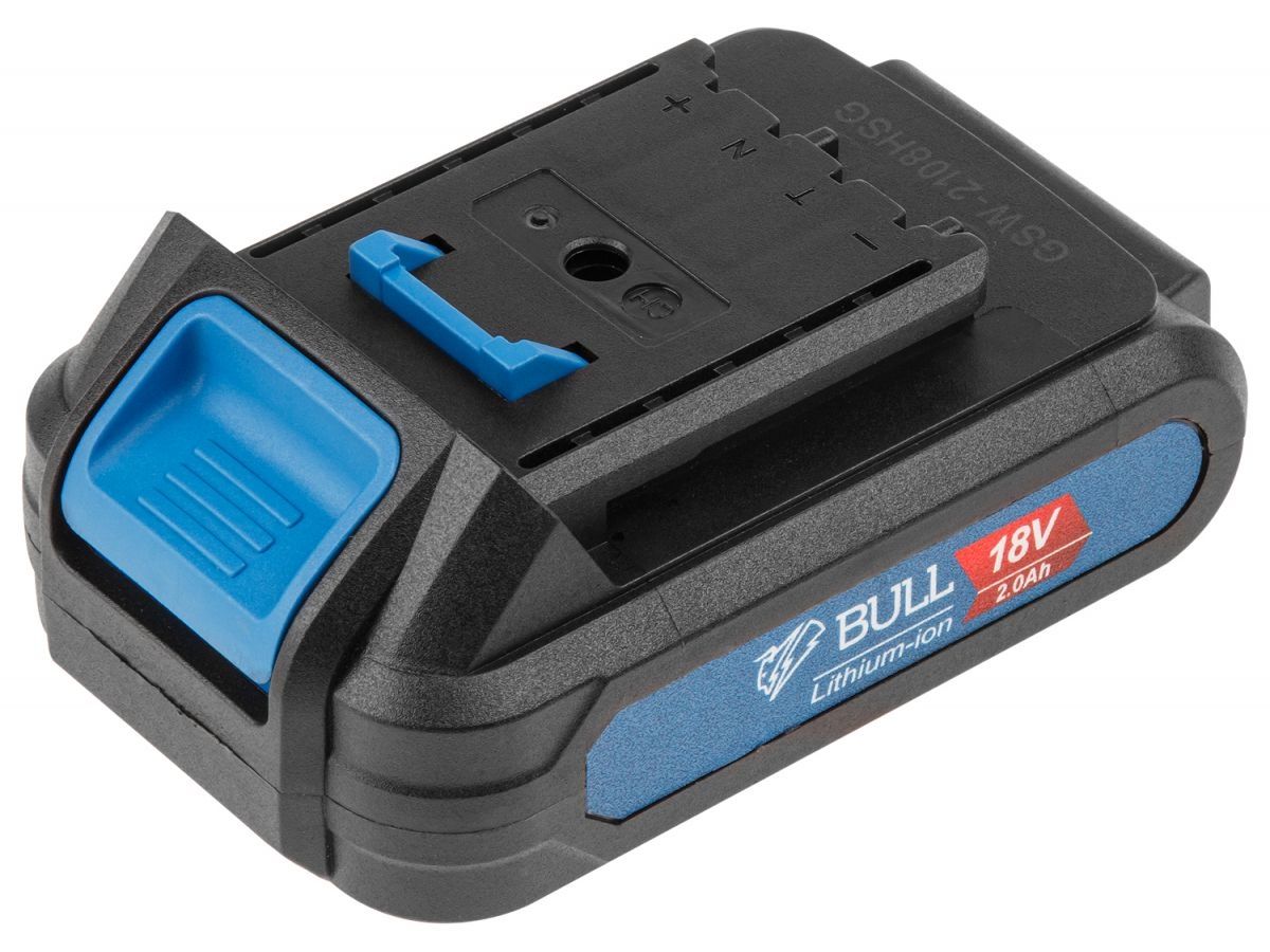 Аккум. дрель-шуруповерт BULL SR 1803 в чем. БЕСЩЕТ., 18 В, 50 Н*м, 2*2 А*ч акб, БЗП 10 мм (шурупы до 10 мм) 0329105 фото в каталоге от BTSprom.by  Аккум. дрель-шуруповерт BULL SR 1803 в чем. БЕСЩЕТ., 18 В, 50 Н*м, 2*2 А*ч акб, БЗП 10 мм (шурупы до 10 мм) 0329105 фото в каталоге от BTSprom.by