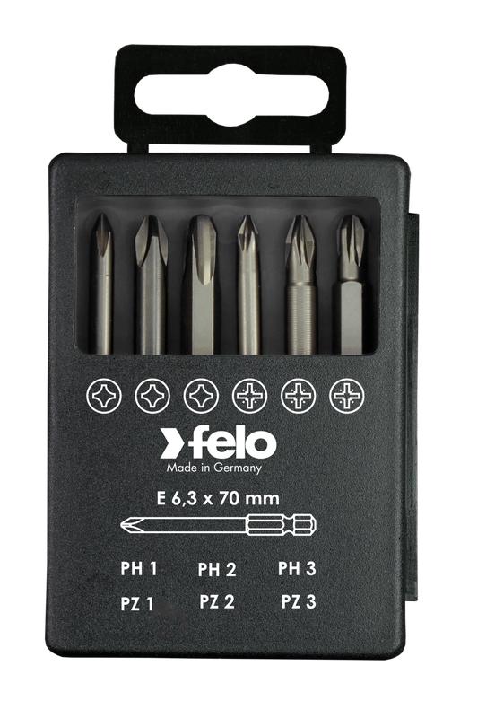 набор бит pz/ph industrial 70мм в кейсе 6 бит felo 03291716 от BTSprom.by