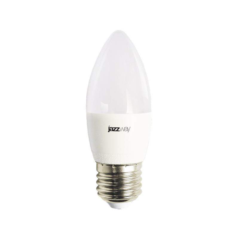 лампа светодиодная pled-lx 8вт c37 свеча 5000к холод. бел. e27 jazzway 5028562 от BTSprom.by