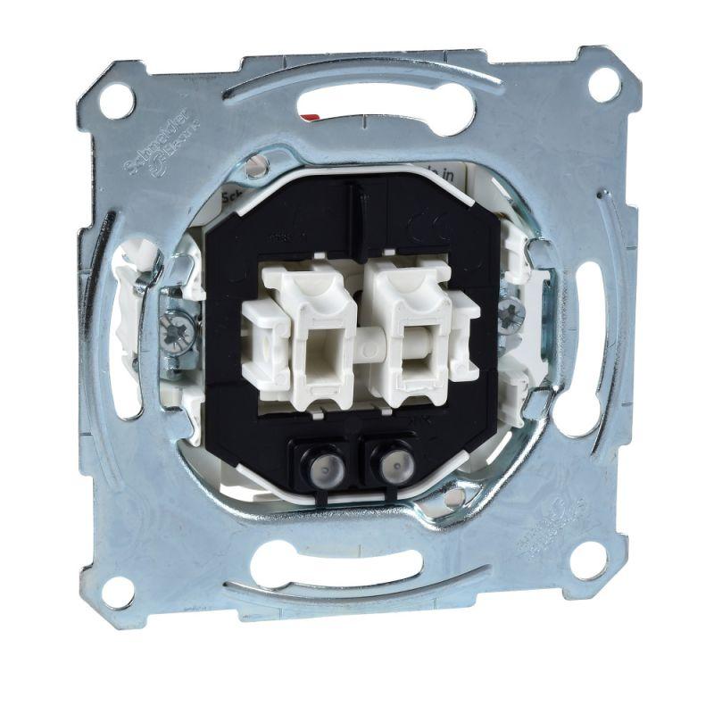  Выключатель 2-кл. СП Merten 10А IP20 с индикацией механизм SchE MTN3105-0000 фото в каталоге от BTSprom.by