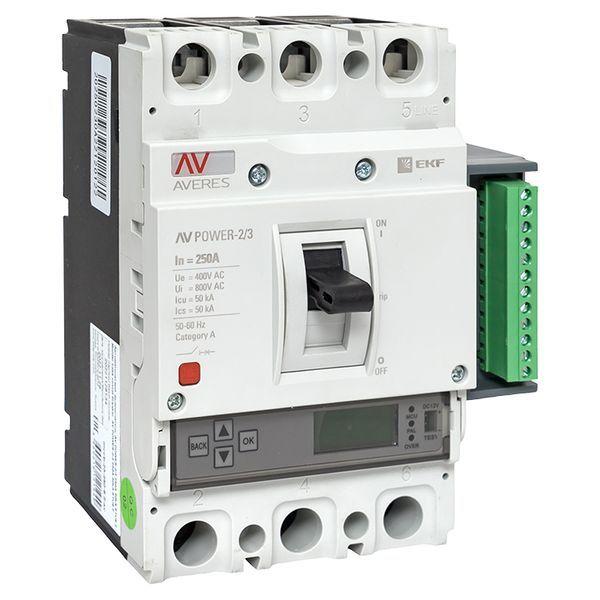 выключатель автоматический 3п 250а 50ка av power-2/3 etu6.2 averes ekf mccb-23-250-6.2-av от BTSprom.by