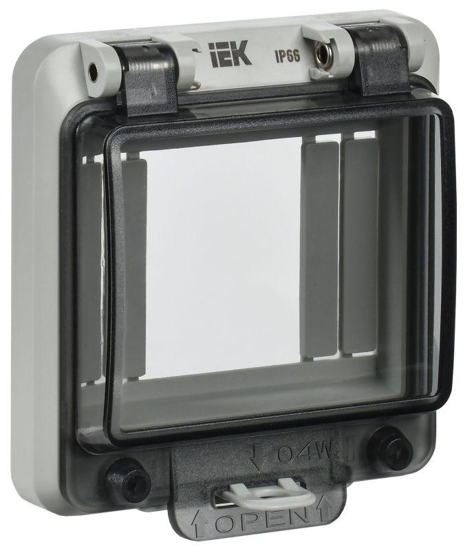 крышка защитная для выреза в шкафу 4 модуля ip66 iek ywp10-04-66 от BTSprom.by