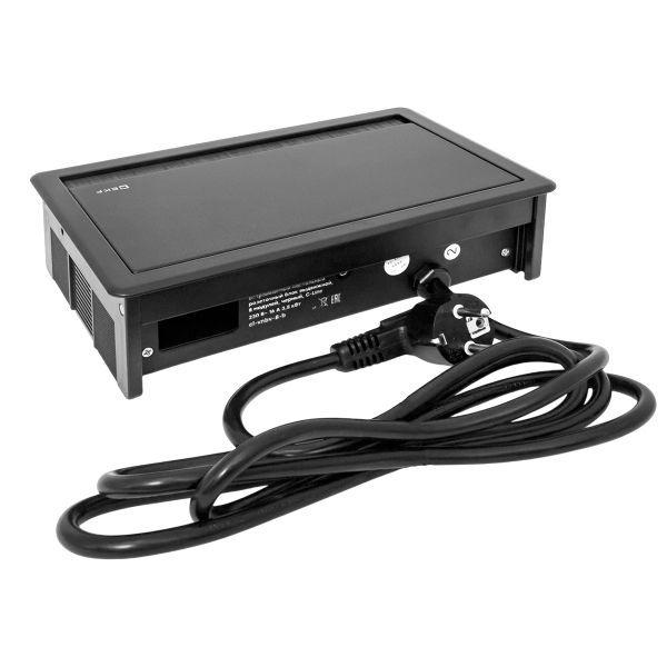  Блок розеточный встраиваемый настольный выдвижной 8 мод. черн. C-Line EKF cl-vnbv-8-b фото в каталоге от BTSprom.by