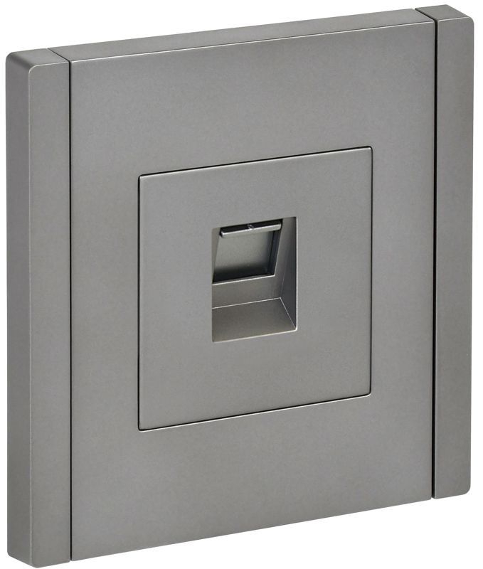 розетка компьютерная rj45 кат.5e forte&piano fp532 сталь iek fp-k10-1-k46 от BTSprom.by