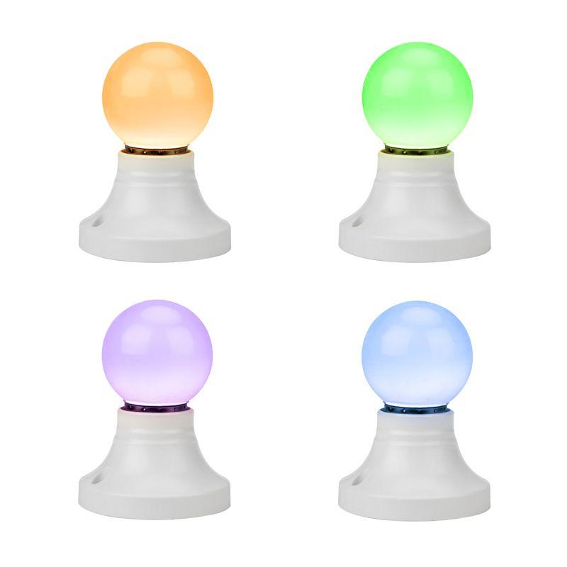 Лампа светодиодная шар E27 3LED d45мм RGB Neon-Night 405-513 фото в каталоге от BTSprom.by