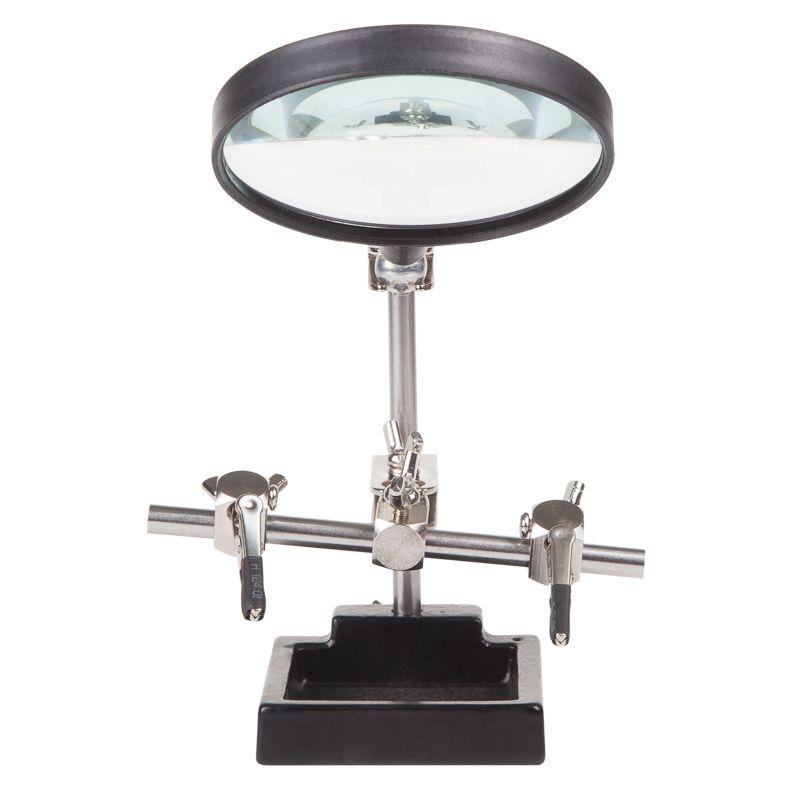  Держатель "третья рука" с лупой х3 d60 мм (ZD-10H) REXANT 12-0254 фото в каталоге от BTSprom.by