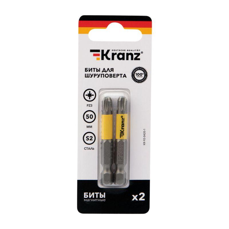  Бита для шуруповерта PZ3х50мм (уп.2шт) Kranz KR-92-0420-1 фото в каталоге от BTSprom.by