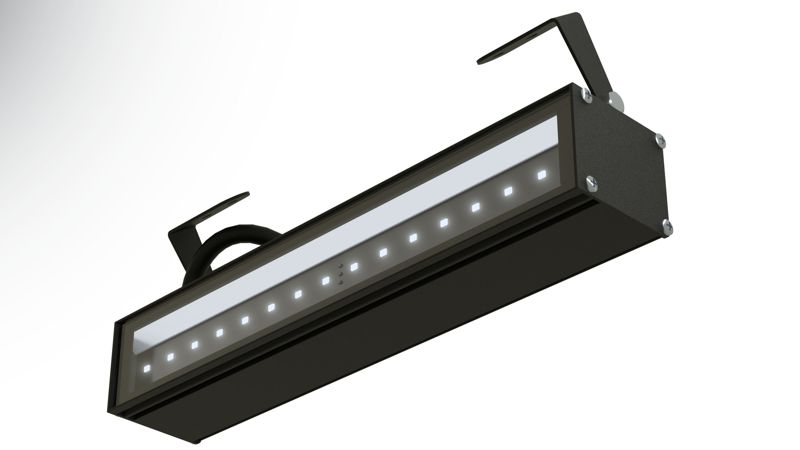 светильник l-line 300/6/д/850/opl/b/230ac ip67 5000к 510лм ral9005 муар ud ledel ln6-152-313-1115-ud от BTSprom.by