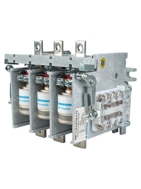 контактор вакуумный квт-1.14-2.5/125-3 у3 3п кат. 220в 4но+3нз ip00 без реле электротехник et002519 от BTSprom.by