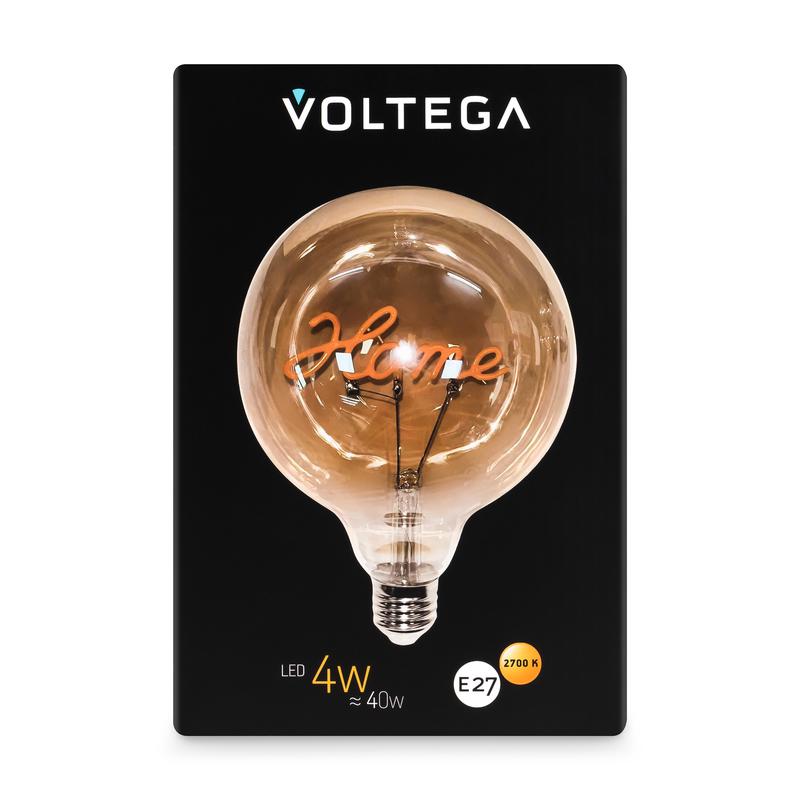 Лампа светодиодная филаментная Loft 271 G125 4Вт 2700К E27 Voltega 8524 фото в каталоге от BTSprom.by