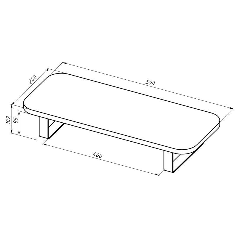  Подставка для ноутбука/монитора дуб Вотан черн. Rexant 38-0682 фото в каталоге от BTSprom.by
