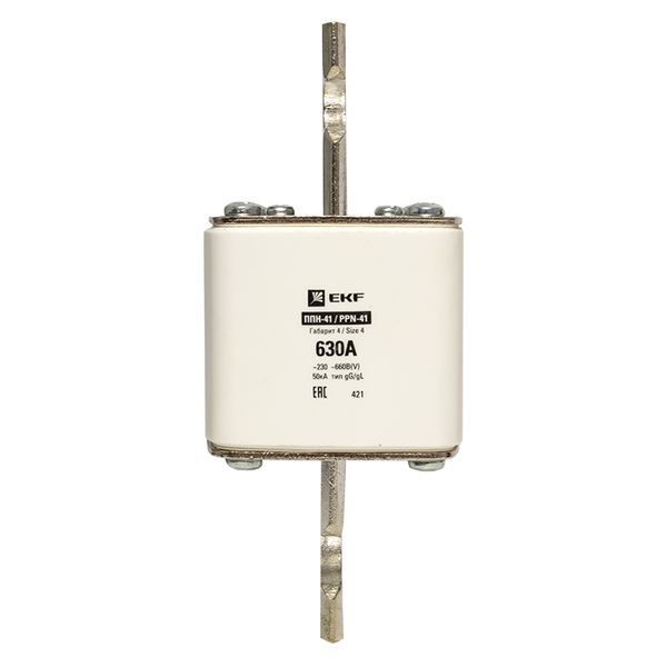  Вставка плавкая ППН-41 1250/630А габарит 4 PROxima EKF fus-41/1250/630 фото в каталоге от BTSprom.by