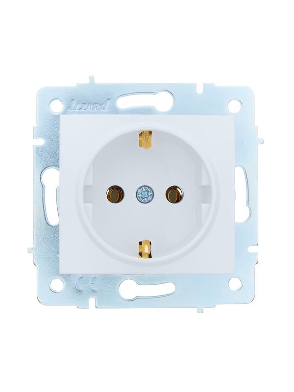 розетка 1-м сп asti 16а ip20 с заземл. термопласт механизм бел. lezard 7081-0288-122b от BTSprom.by
