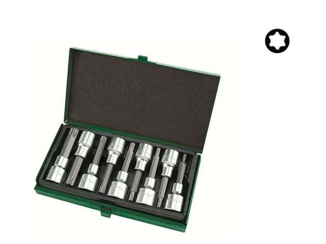 набор бит torx 1/2" 9пр. t20-t60 80мм toptul gaad0906 от BTSprom.by