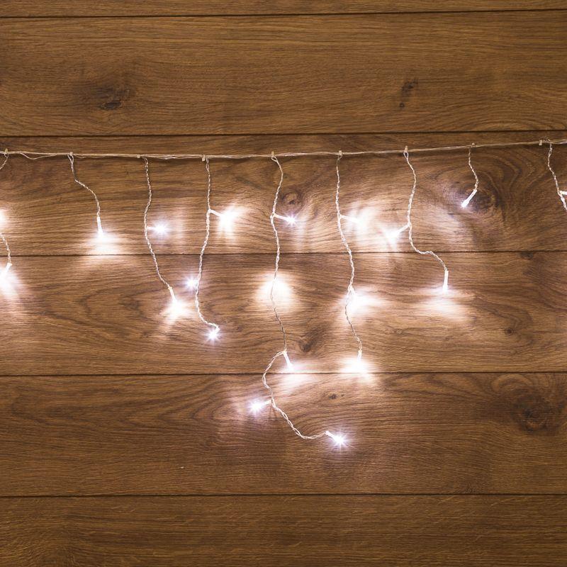 гирлянда светодиодная "айсикл" (бахрома) 1.8х0.5м 48led бел. 4.1вт 230в ip20 провод прозр. neon-night 255-015 от BTSprom.by