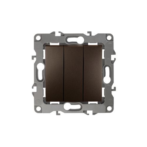  Выключатель 3-кл. СП Эра12 12-1107-13 10А IP20 250В 10AX механизм бронз. Эра Б0019300 фото в каталоге от BTSprom.by