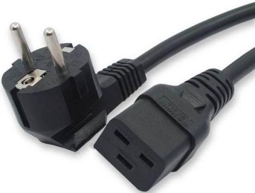 кабель питания пвс-ап 3х2.5 cee 7/7 угловая - c19 220/250в 16а 3м черн. filum fl-pc-sh90/c19-c3-3.0-bk от BTSprom.by