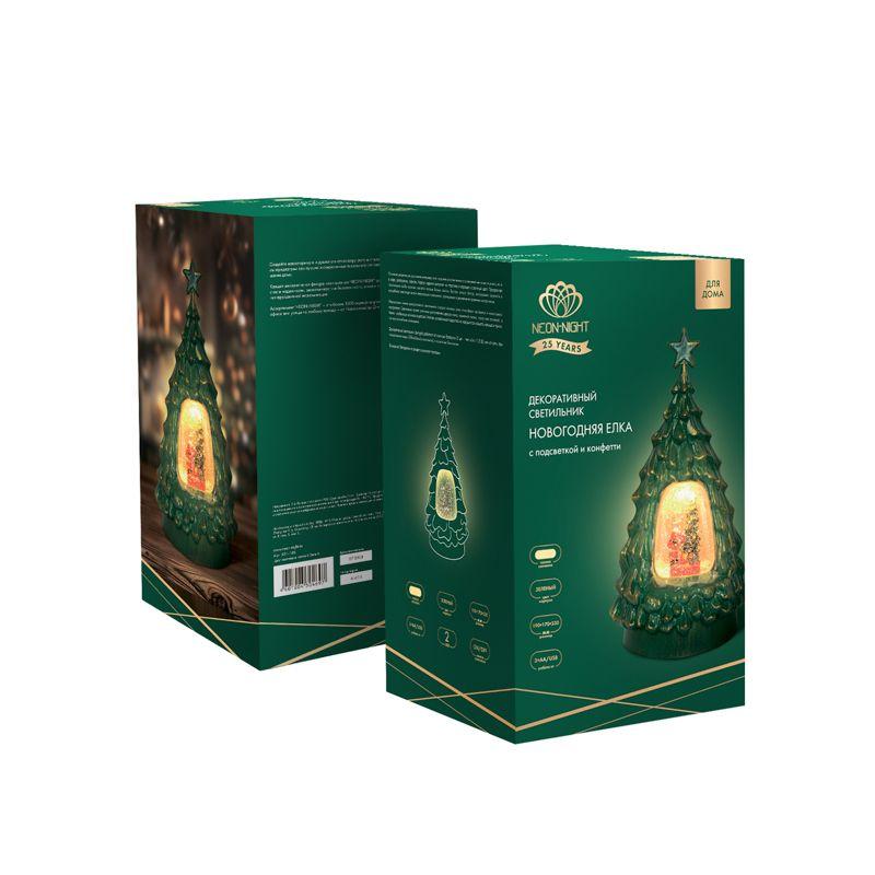  Светильник декоративный "Новогодняя елка" с подсветкой и конфетти питание от USB Neon-Night 501-180 фото в каталоге от BTSprom.by