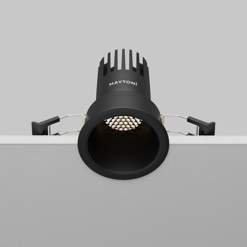  Светильник Dip 10Вт 4000К 50град. встраив. Maytoni DL116-10W-4K-B фото в каталоге от BTSprom.by