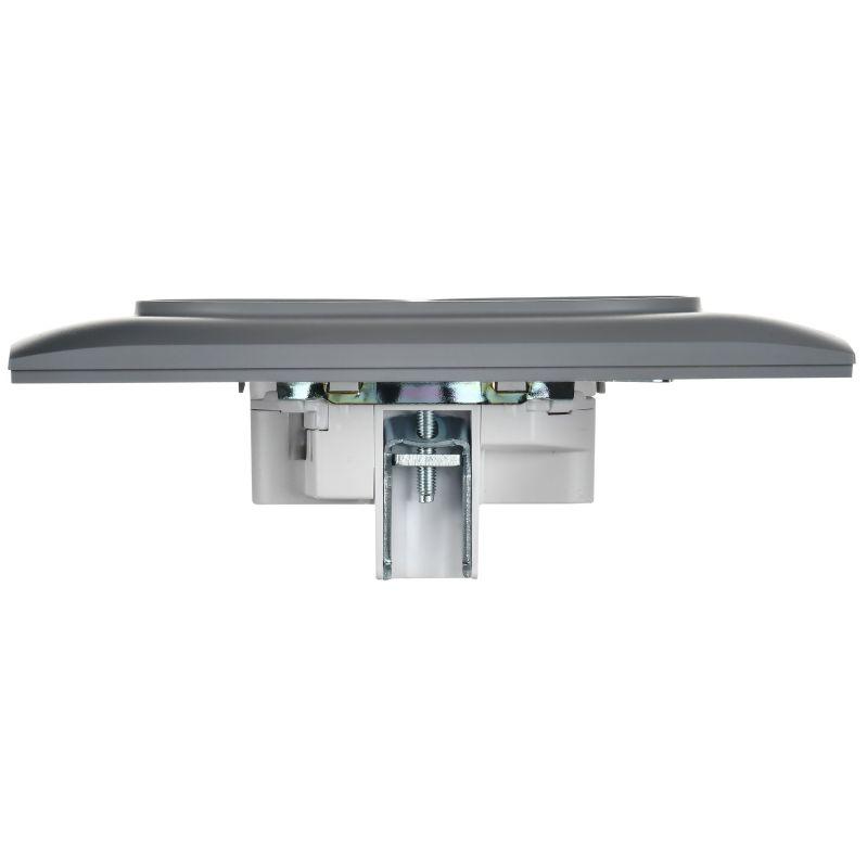  Розетка 2-м SKANDY 10А без заземл. защ. шторки в сборе SK-R09Gr сер. IEK SK-R23-10-K03-F фото в каталоге от BTSprom.by